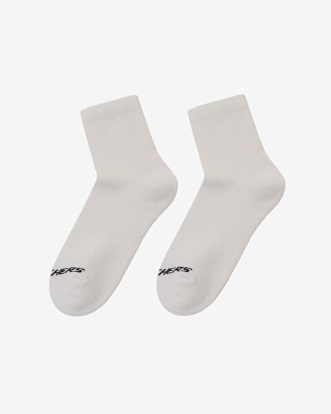 Skechers 3'lü Paket Sport Yarı Destekli Bilek Üstü Çorap Beyaz Unisex Çorap