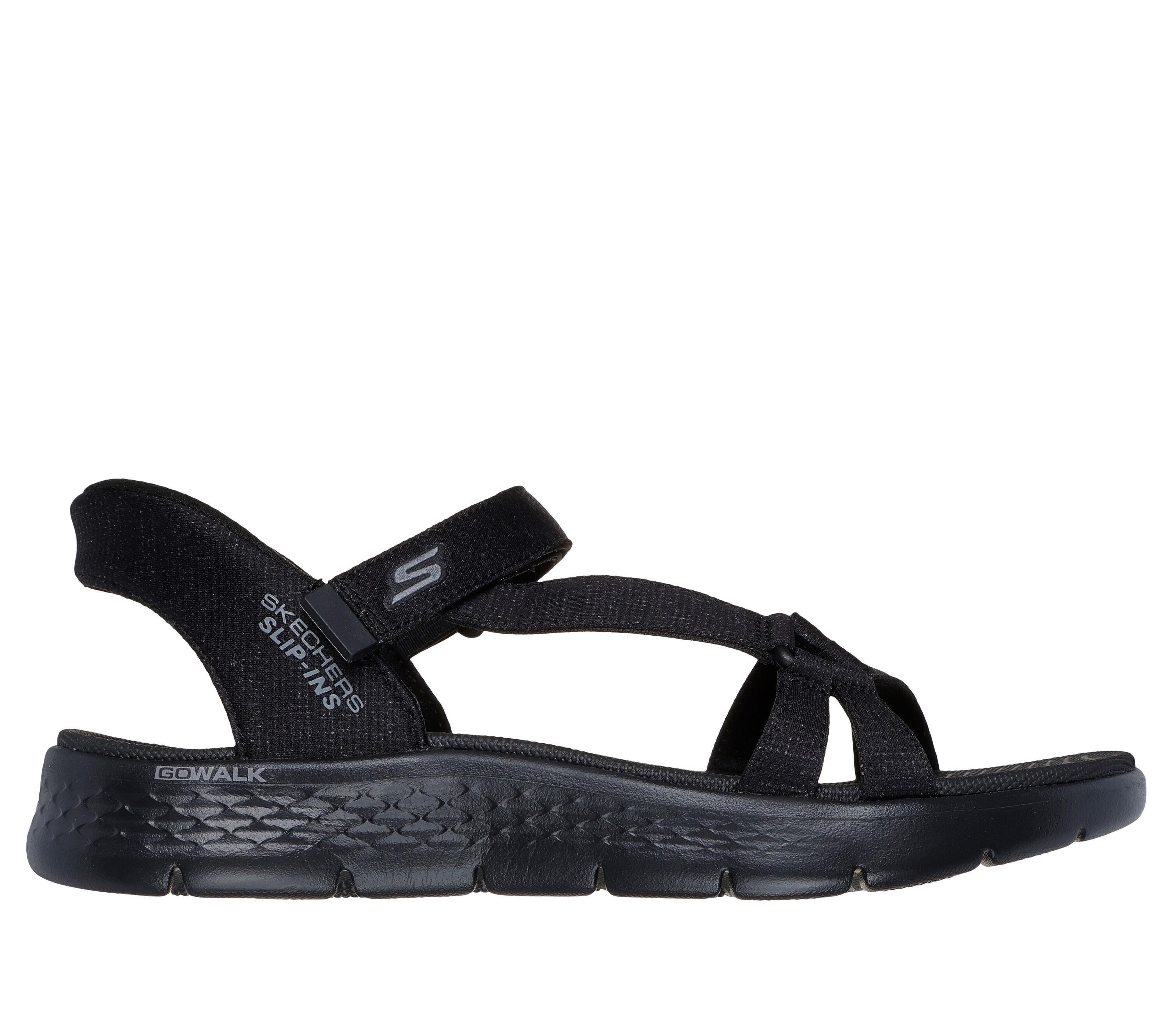 Skechers GO WALK FLEX SANDAL - ILLUMINATE Siyah Kadın Sandalet