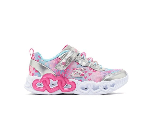 Skechers INFINITE HEART LIGHTS HEART JEWELS Gri Kız Çocuk Günlük Spor Ayakkabı