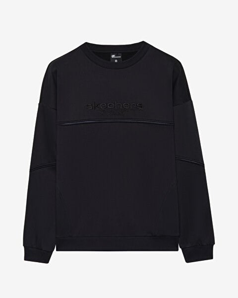 Skechers M Crewneck Sweatshirt Siyah Erkek Sweatshirt