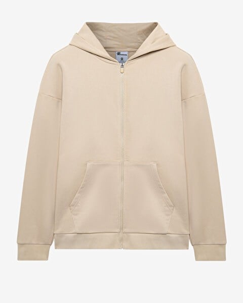 Skechers M Essential Full Zip Hoodie Sweatshirt Bej Erkek Sweatshirt S242112-013