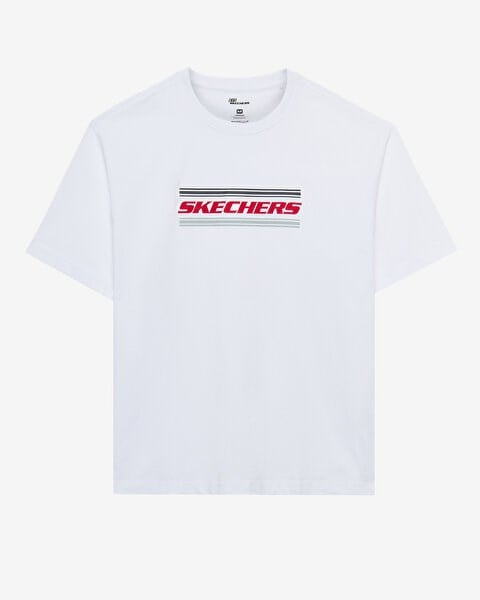 Skechers M Heavyweight Graphic Tee T-Shirt Beyaz Erkek T-Shirt