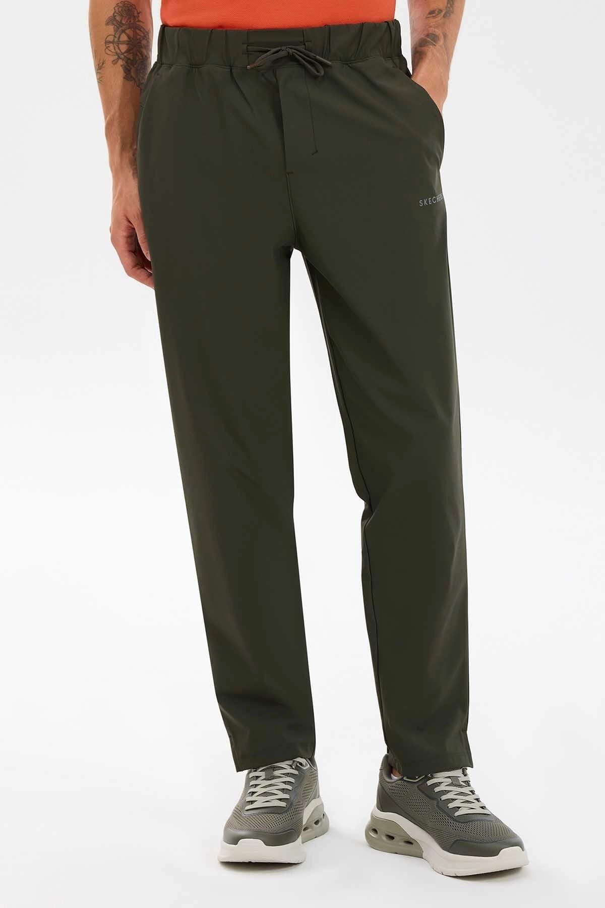 Skechers M Micro Slim Pant Haki Erkek Eşofman Alt