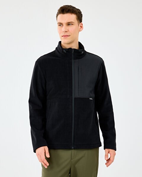 Skechers M Polar Jacket Siyah Erkek Polar