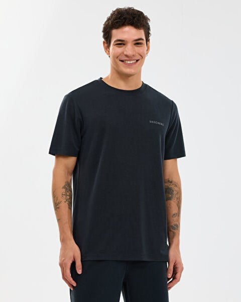 Skechers M Regular T-Shirt Siyah Erkek T-Shirt