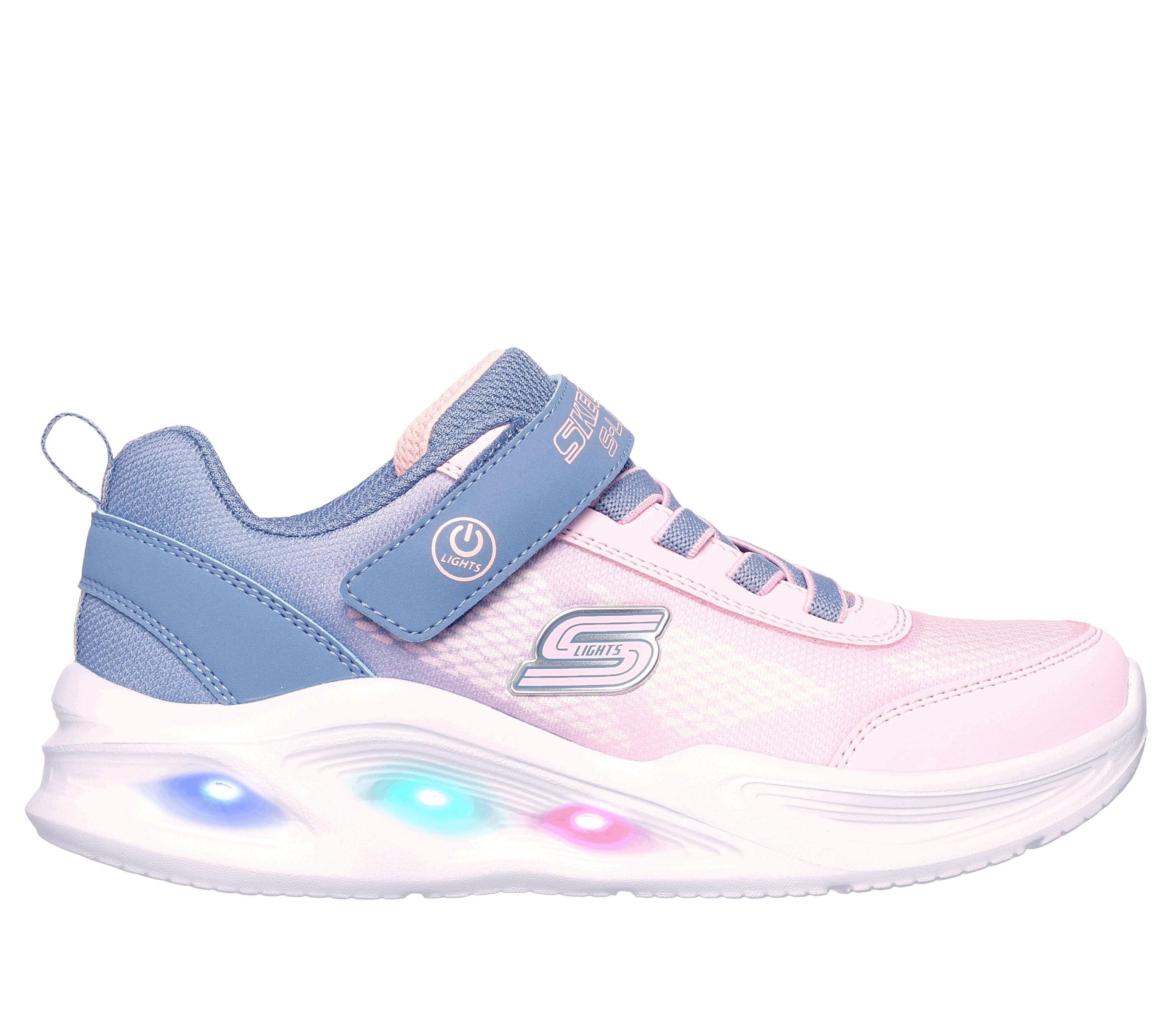 Skechers SKECHERS SOLA GLOW - OMBRE DELUXE Gri Kız Çocuk Günlük Spor Ayakkabı