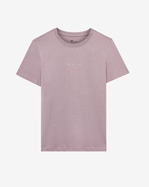 Skechers W Essential Crewneck T-Shirt Lila Kadın T-Shirt