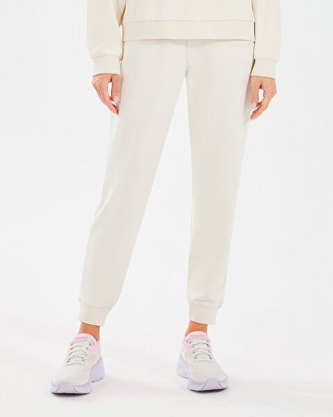 Skechers W Essential Jogger Sweatpant Beyaz Kadın Eşofman Alt