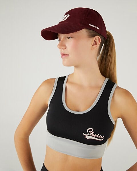 Skechers W PERFORMANCE COLL. MID SUPPORT BRA Siyah Kadın Sporcu Sütyeni (Bra)