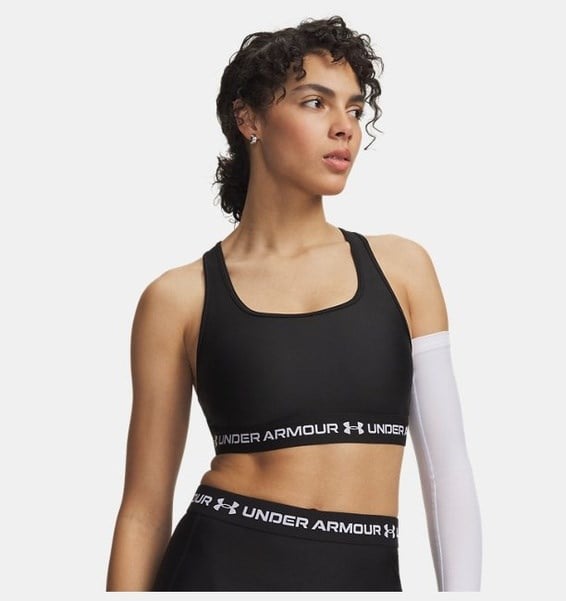 Under Armour Crossback Mid Bra Siyah Kadın Sporcu Sütyeni (Bra)