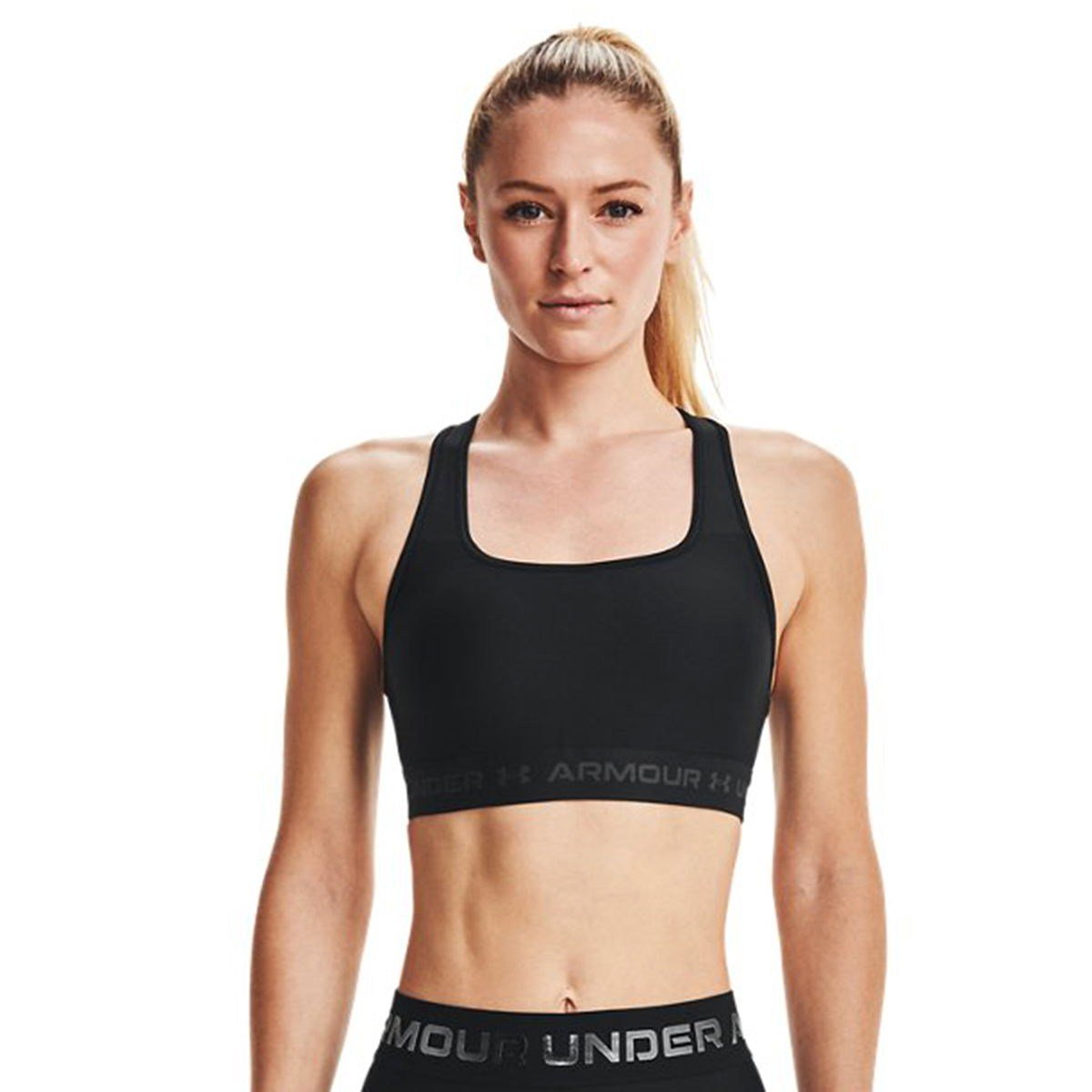 Under Armour Crossback Mid Bra Siyah Kadın Sporcu Sütyeni (Bra) 1361034-001