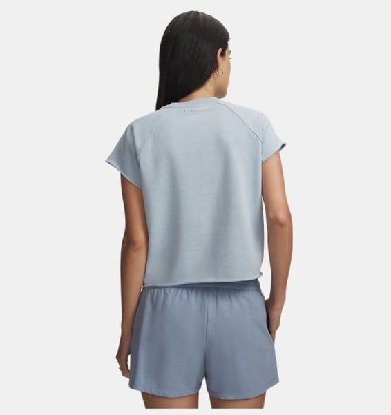 Under Armour Icon Wm Cut Off Ss Gri Kadın T-Shirt 6013538-034