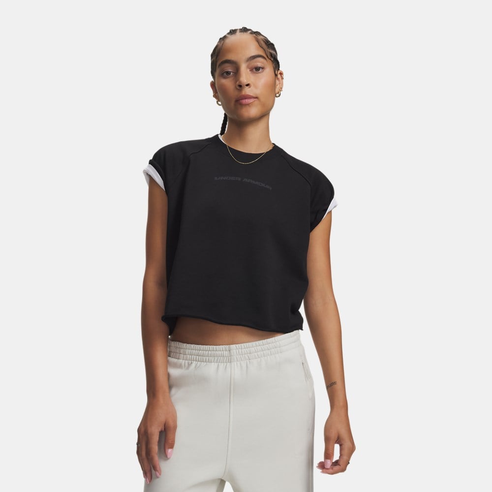 Under Armour Icon Wm Cut Off Ss Siyah Kadın T-Shirt