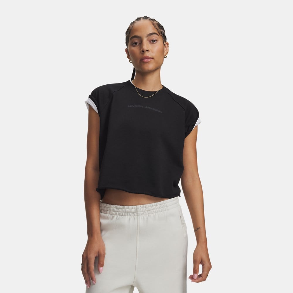 Under Armour Icon Wm Cut Off Ss Siyah Kadın T-Shirt 6013538-008