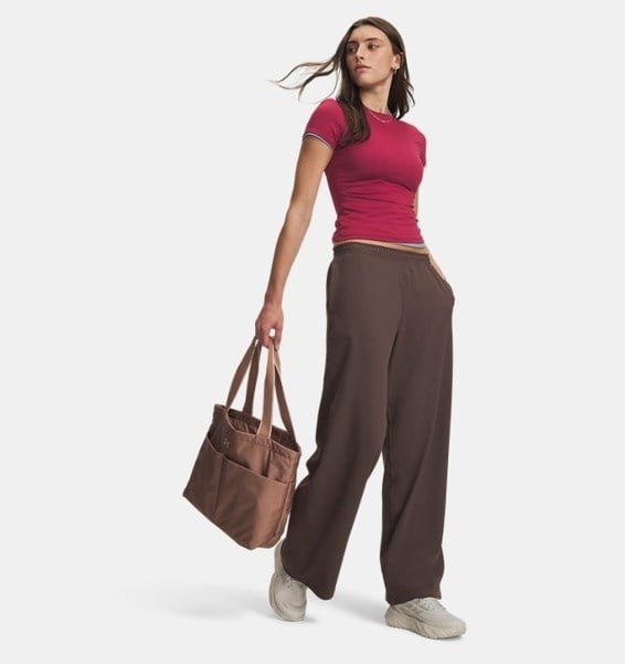 Under Armour Motion Wide Leg Pant Kahverengi Kadın Eşofman Alt