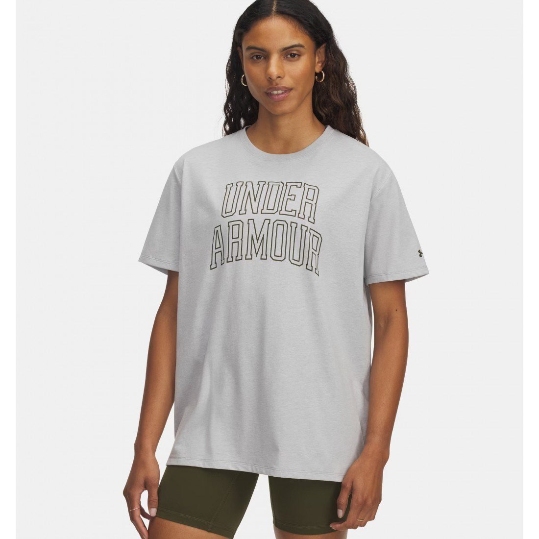 Under Armour Rival OS Campus Tee Gri Kadın T-Shirt