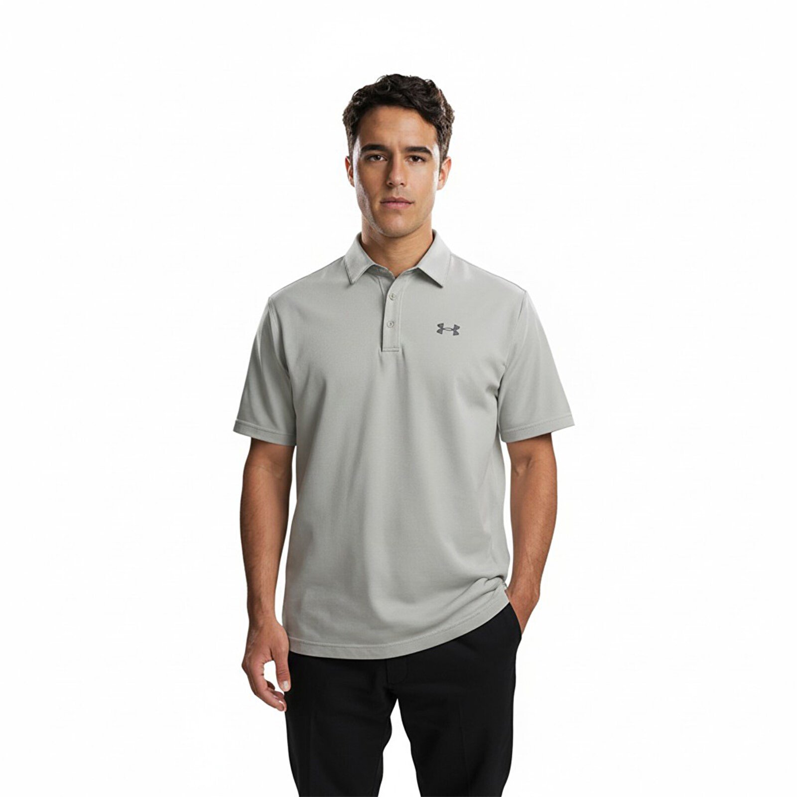 Under Armour Tech Polo Gri Erkek T-Shirt