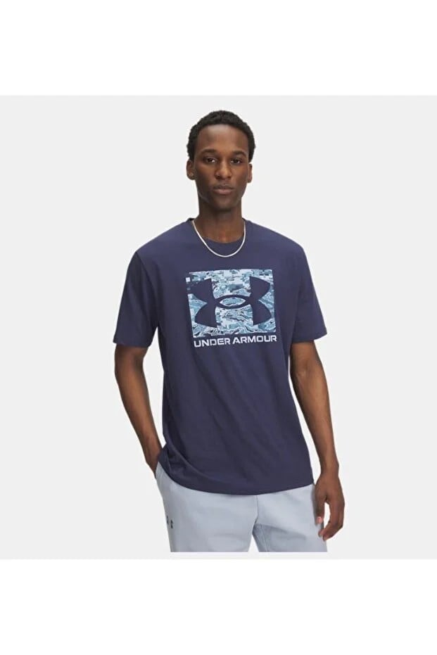 Under Armour UA ABC CAMO BOXED LOGO SS Lacivert Erkek T-Shirt