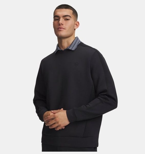 Under Armour Ua Drive Midlayer Crew Siyah Erkek Sweatshirt