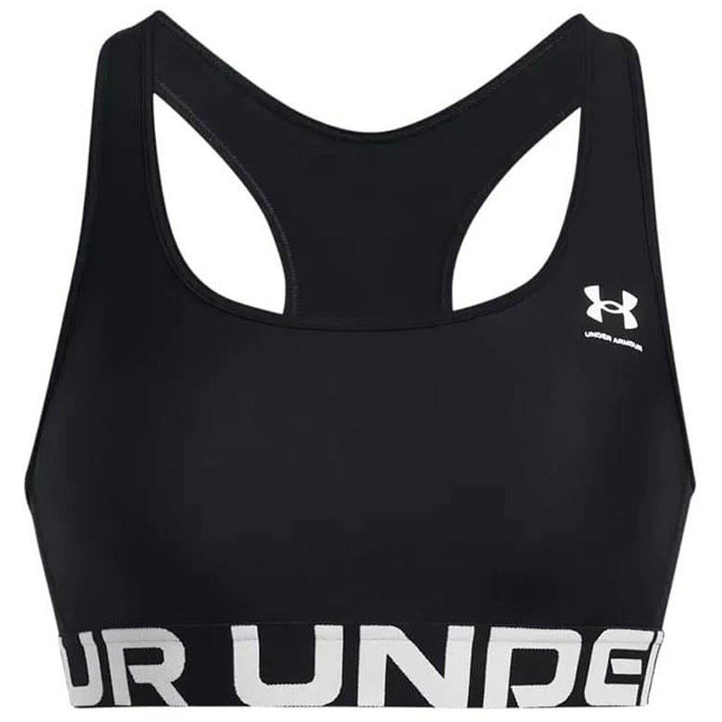 Under Armour UA HG Mid Branded Siyah Kadın Sporcu Sütyeni (Bra)