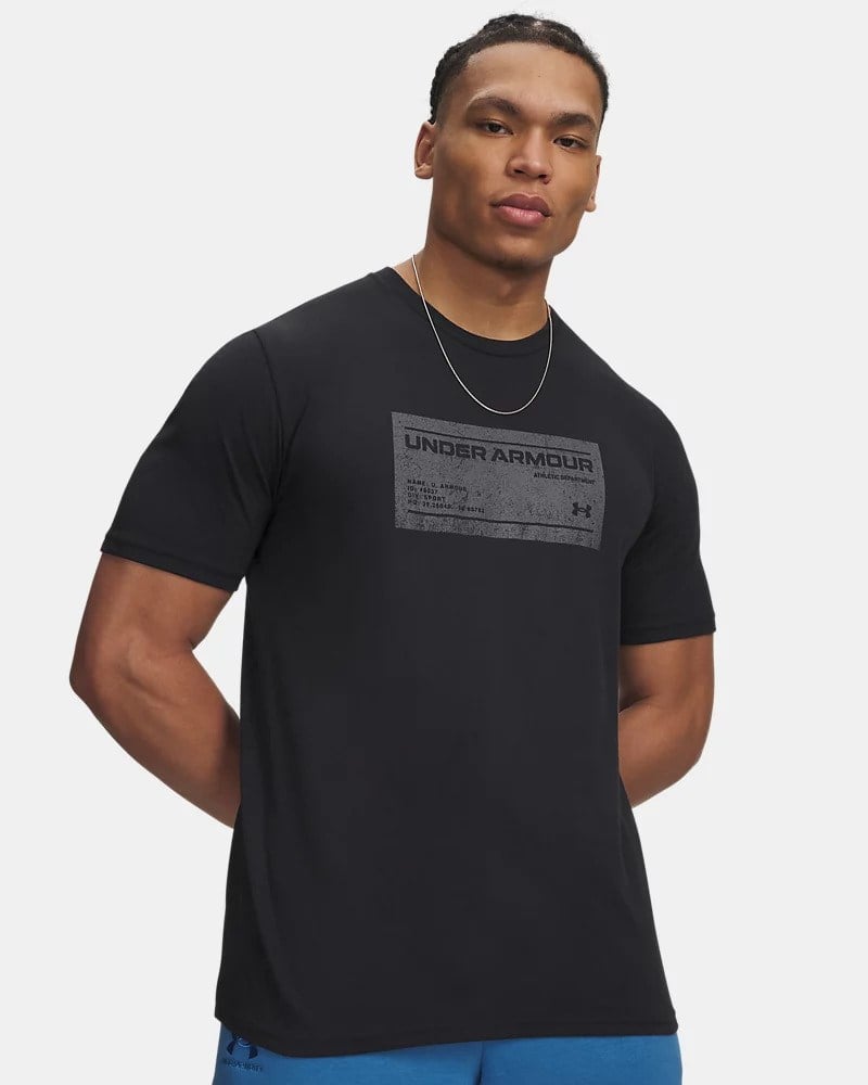 Under Armour Ua M Box Wm Label Ss Siyah Erkek T-Shirt