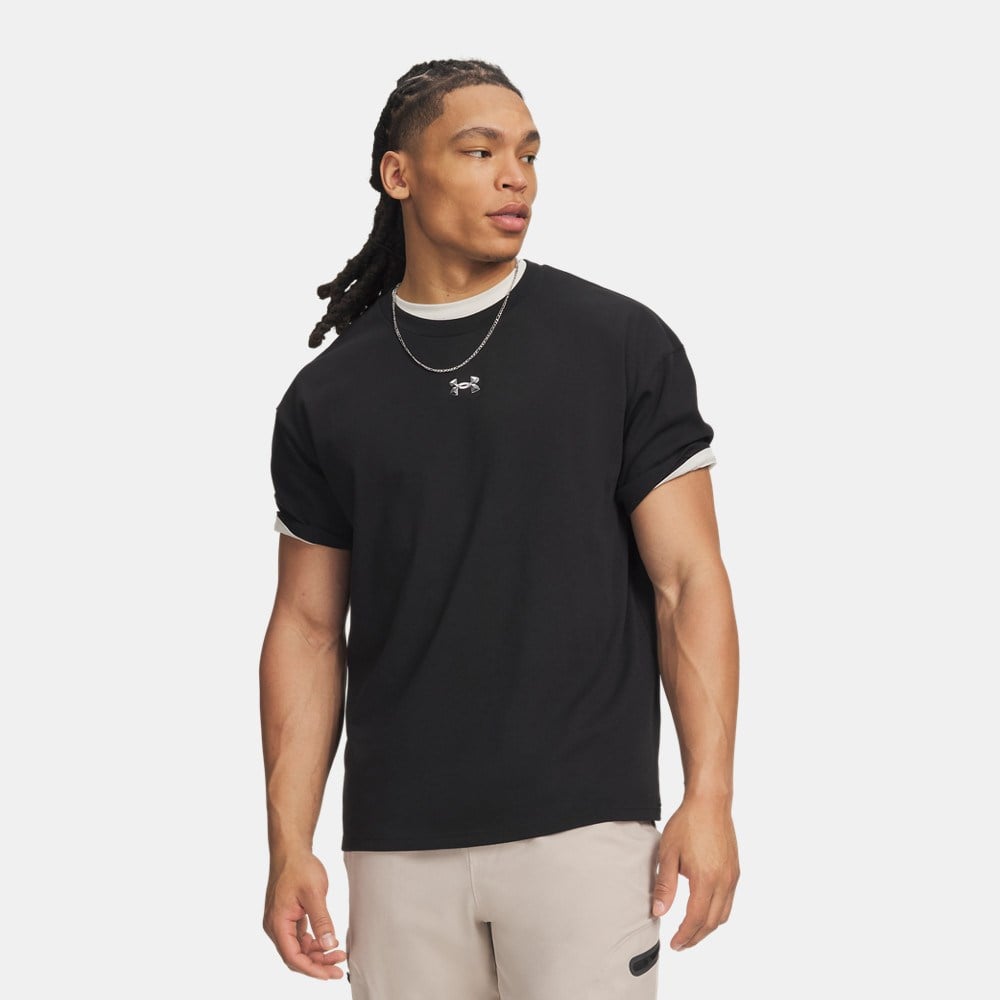 Under Armour Ua M Hwt Metal Logo Ss Siyah Erkek T-Shirt