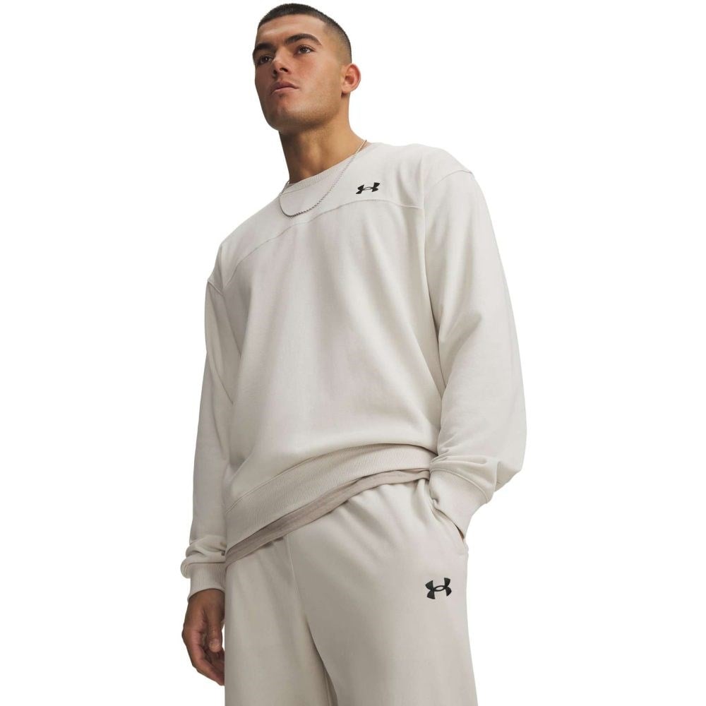 Under Armour Ua Rival Lw Crew Beyaz Erkek Sweatshirt
