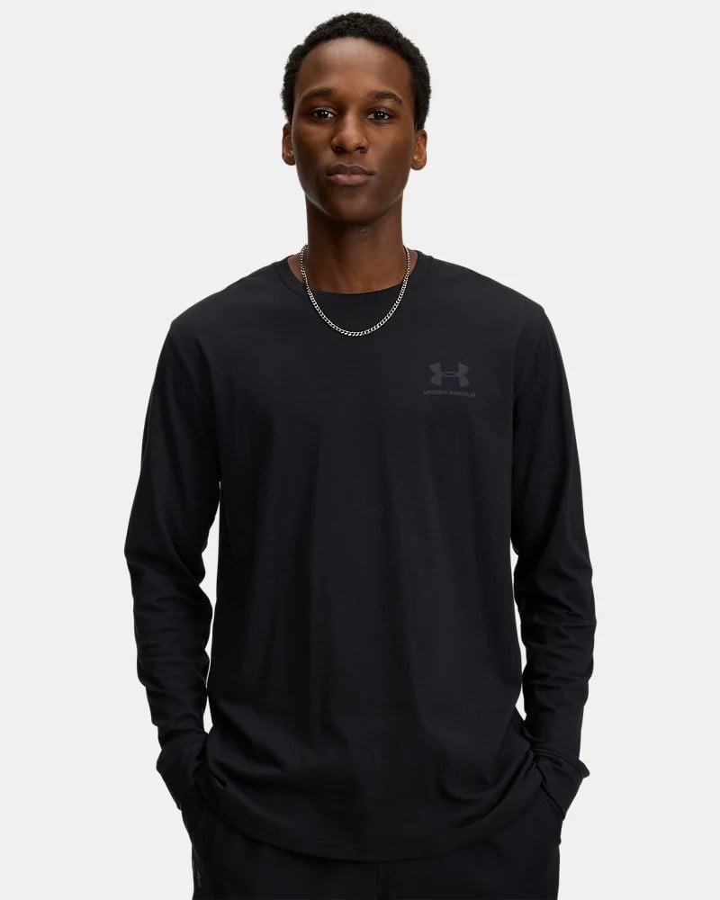Under Armour Ua Sportstyle Left Chest Ls Siyah Erkek T-Shirt