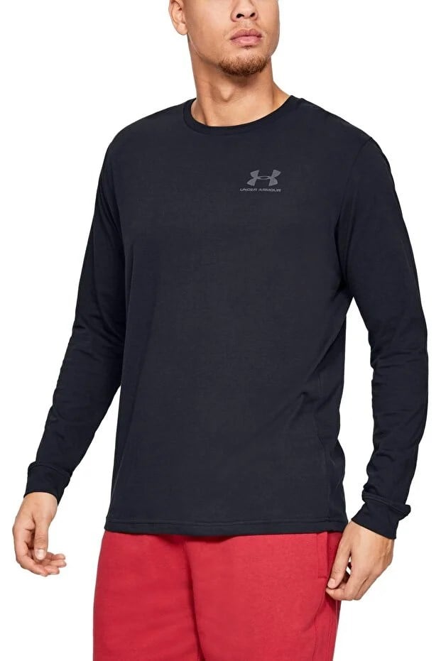 Under Armour UA SPORTSTYLE LEFT CHEST LS Siyah Erkek T-Shirt