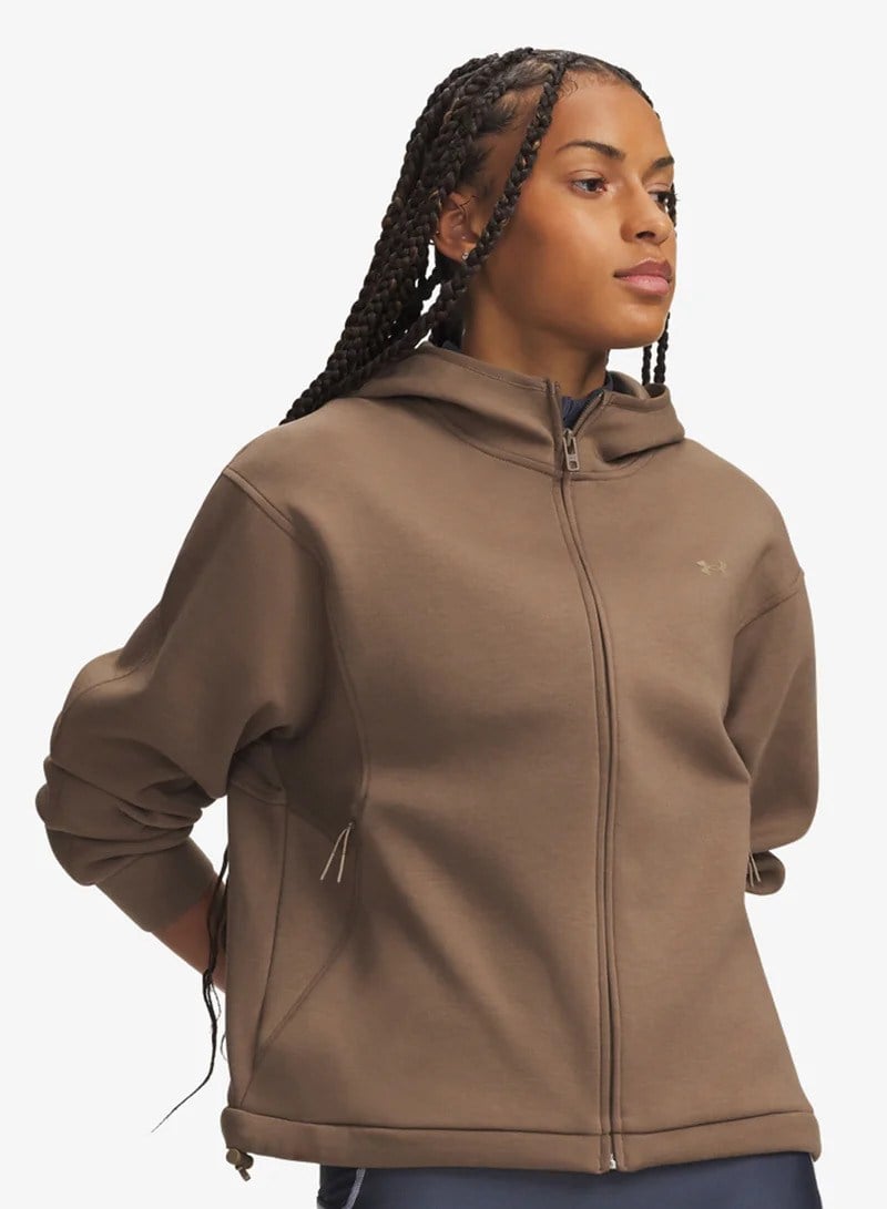 Under Armour Unstoppable Fleece Fz Jkt Kahverengi Kadın Ceket 6013520-219