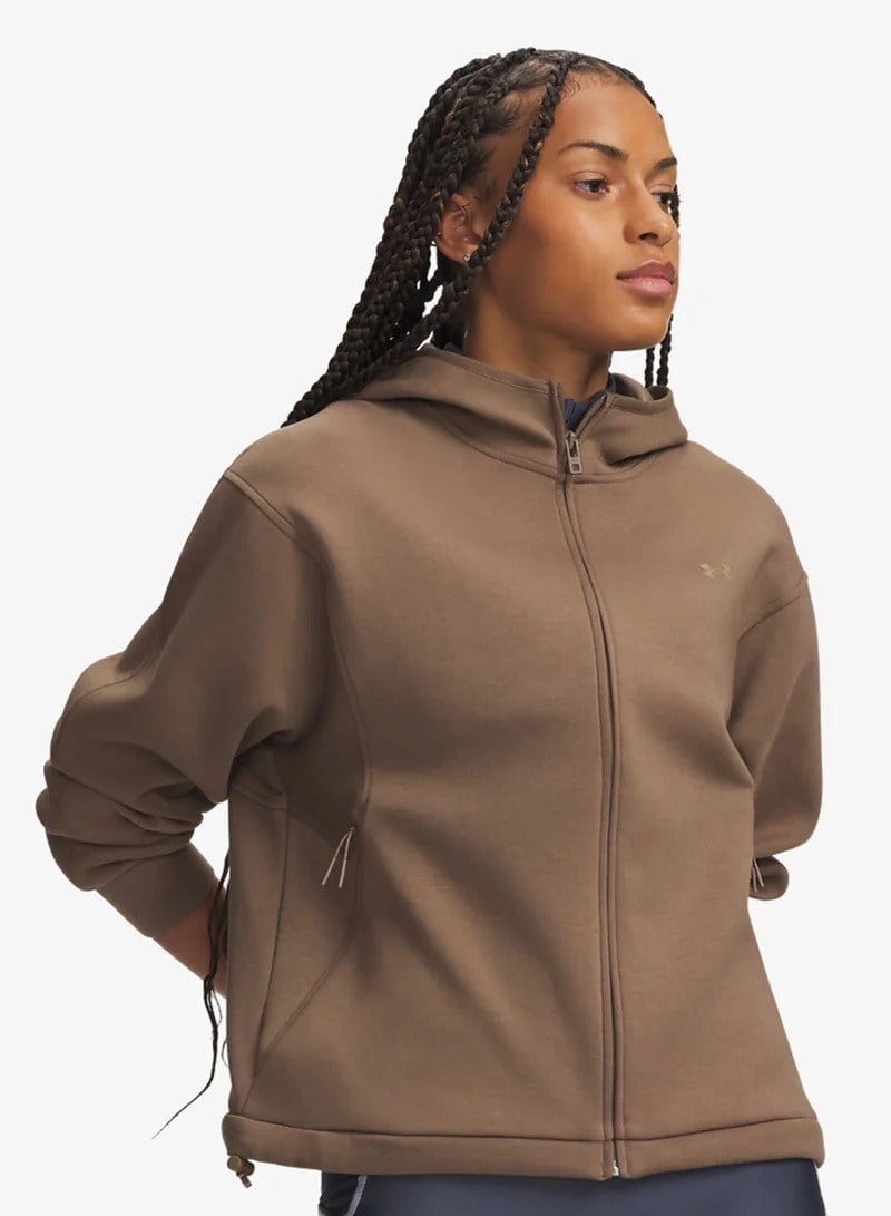 Under Armour Unstoppable Fleece Fz Jkt Kahverengi Kadın Ceket