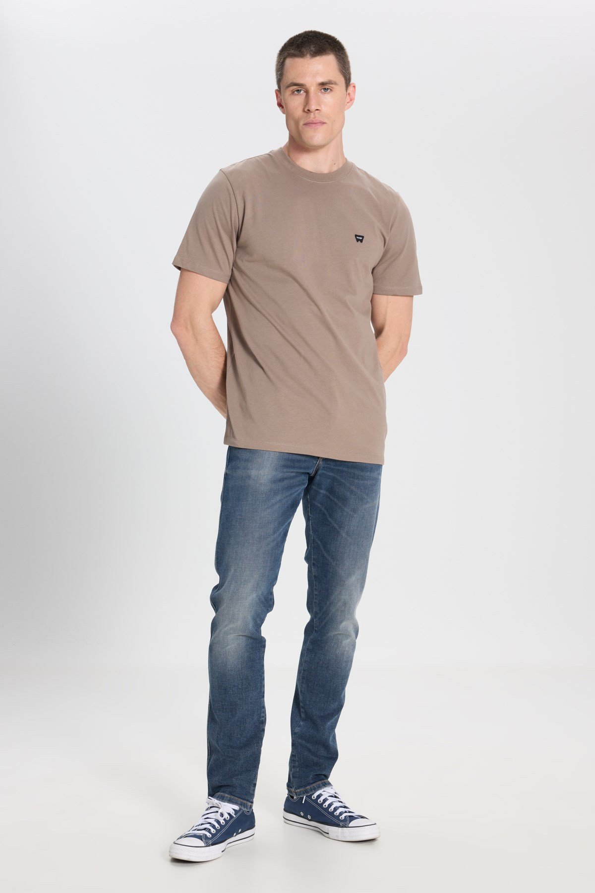 Wrangler Larston Jean  Pantolon Mavi Erkek Kot Pantolon