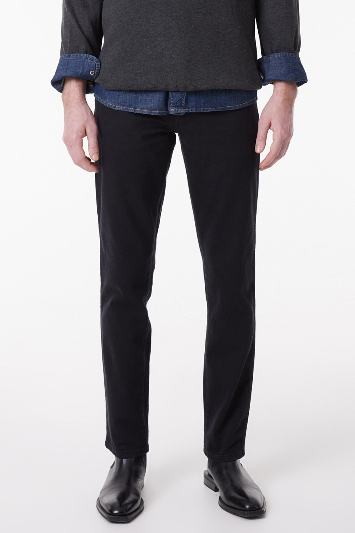 Wrangler Texas Slim Jean  Pantolon Siyah Erkek Kot Pantolon