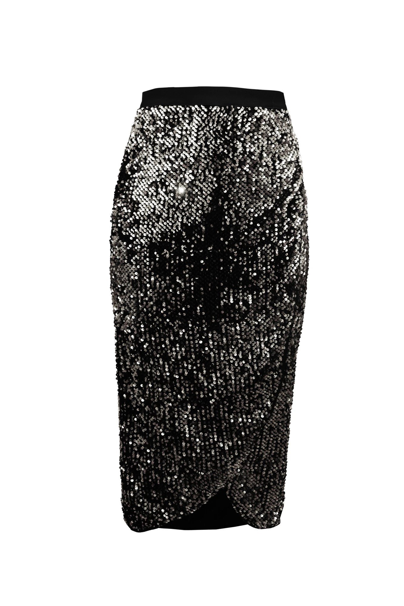 Silver Sequin Skirt