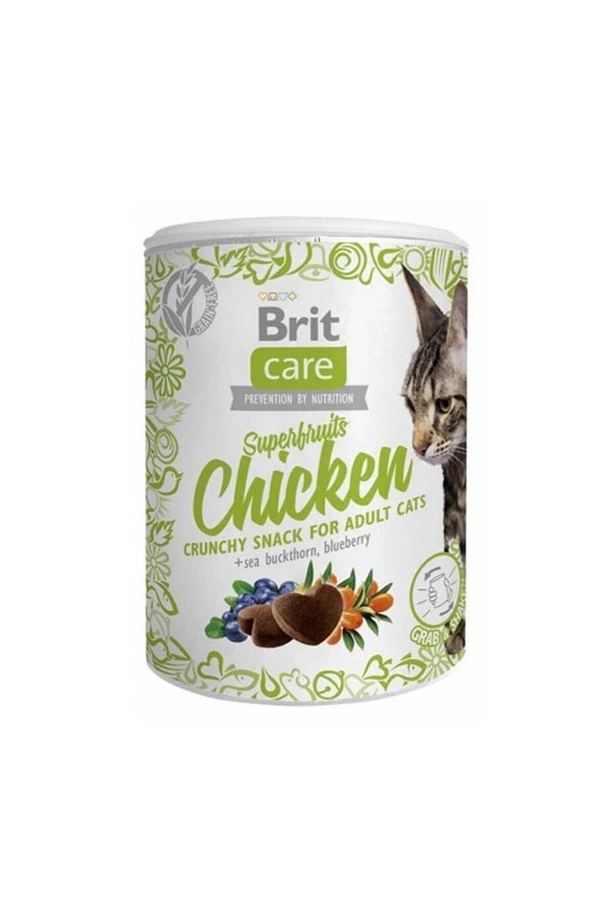 Superfruits Glutensiz Tavuklu ve Yaban Mersinli Kıtır Kedi Ödül Maması 100 gr