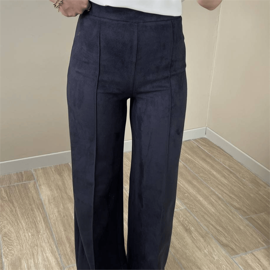 Lacivert Süet Pantolon