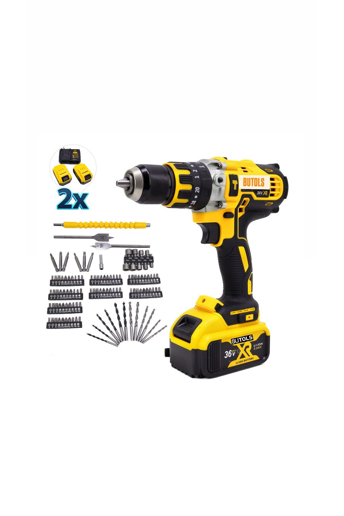 KÖMÜRSÜZ ŞARZLI VİDALAMA DARBELİ 2X 36 PARÇA