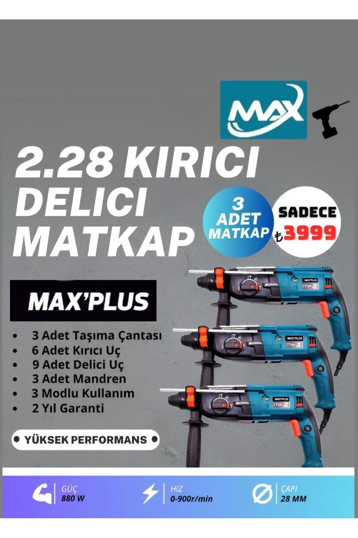 MATKAP KIRICI DELİCİ DARBELİ