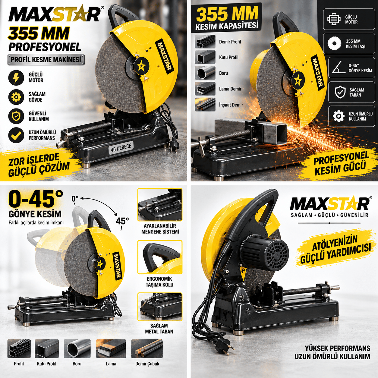 Profil kesme makinası
