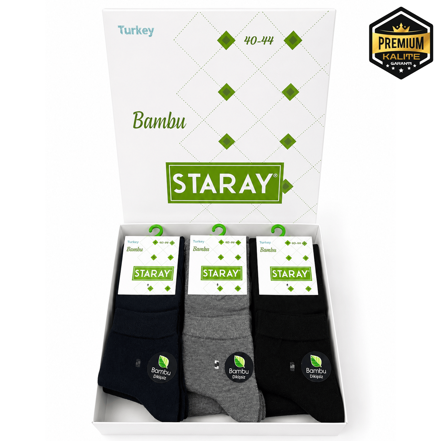 STARAY BAMBU ERKEK YARIM KONÇ ÇORAP 0548