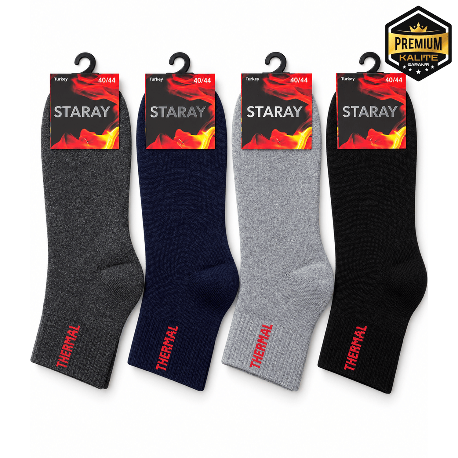 STARAY ERKEK TERMAL KIŞLIK YARIM KONÇ ÇORAP 0661