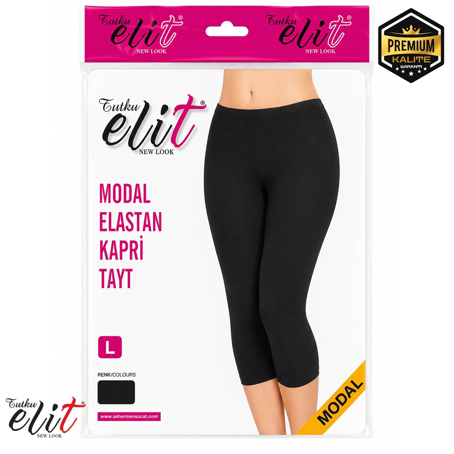 TUTKU ELİT 2102 MODAL ELASTAN KADIN KAPRİ TAYT