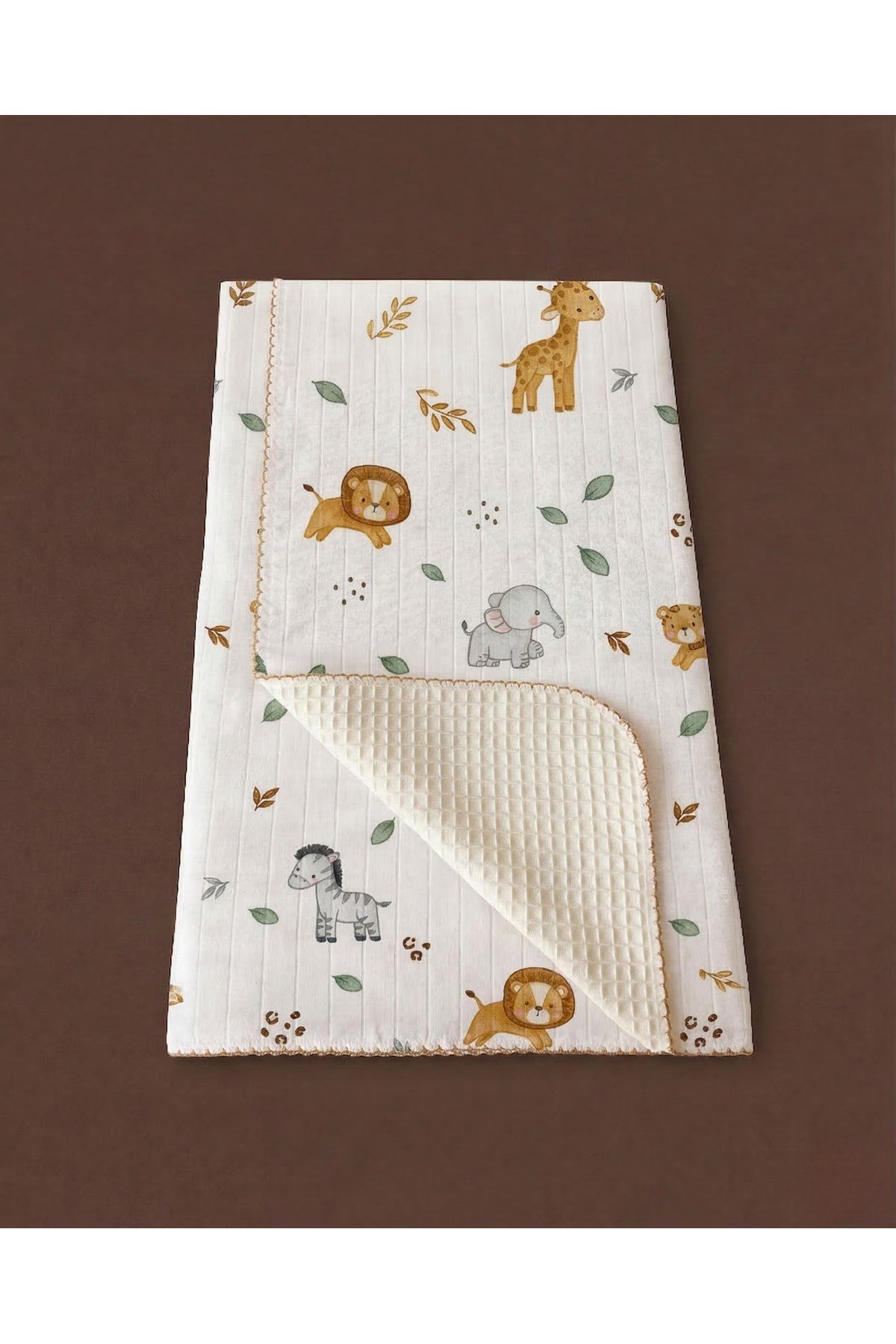 - %100 Pamuk Bebek Battaniyesi | Pikeli | 100x100