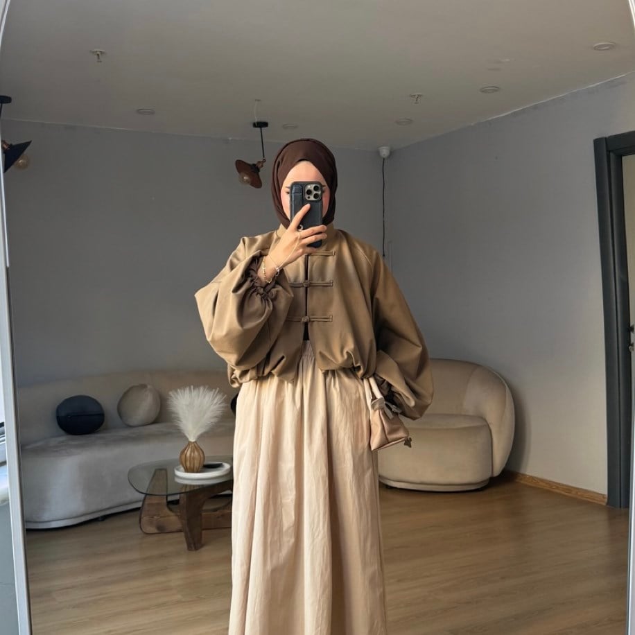 PARAŞÜT ETEK- CAMEL