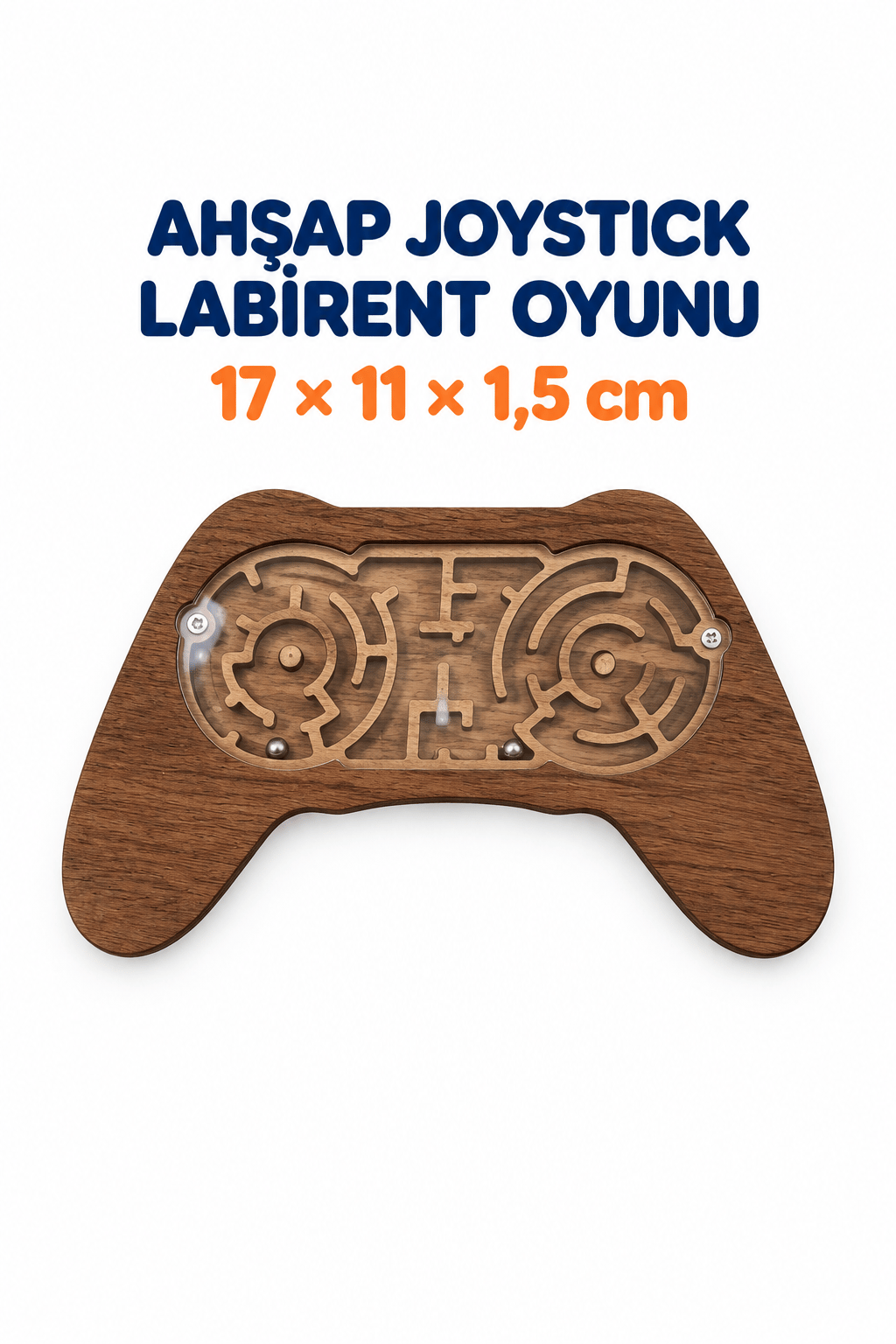 Ahşap Joystick Labirent Oyunu – Çocuklar İçin Eğitici Zeka ve Dikkat Geliştirici Motor Beceri Oyuncağı