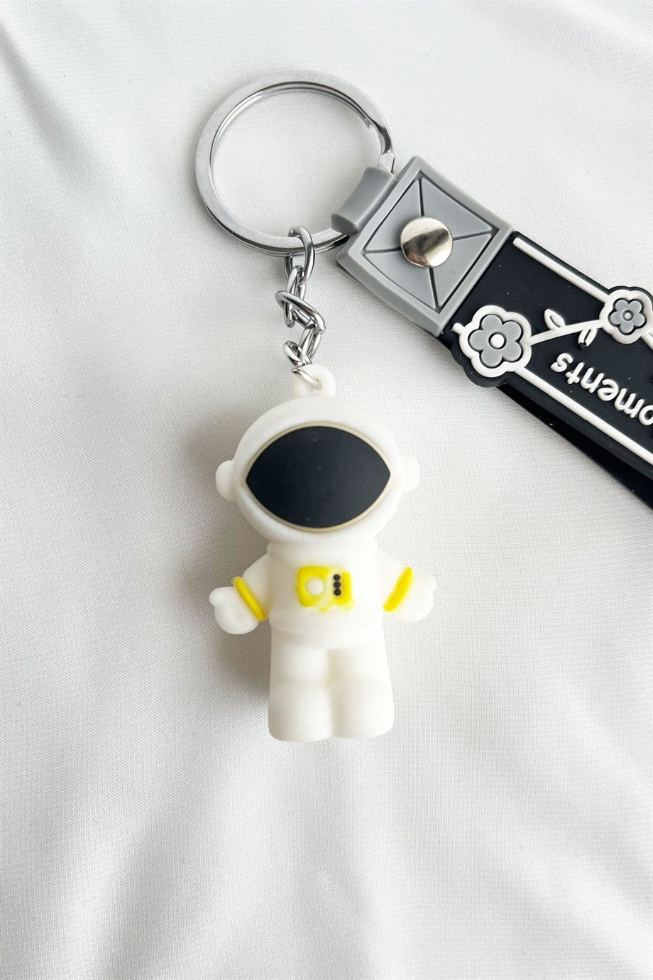 Astronot Figürlü Slikon Anahtarlık