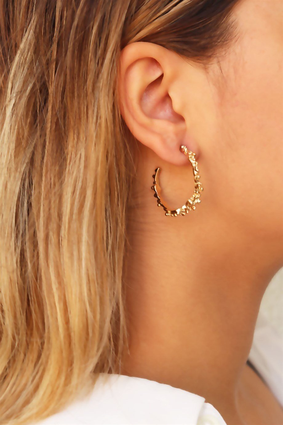 Gold Halka Küpe