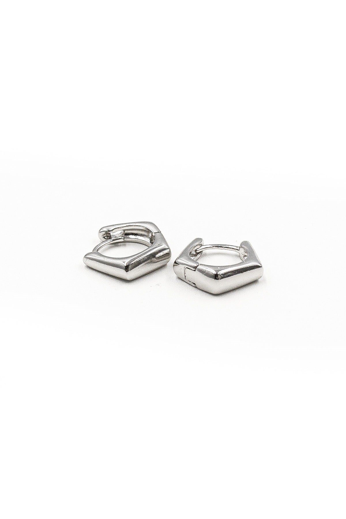 Kemik Model Halka Küpe - Xuping Gümüş, Anti-Alerjik, 13 mm