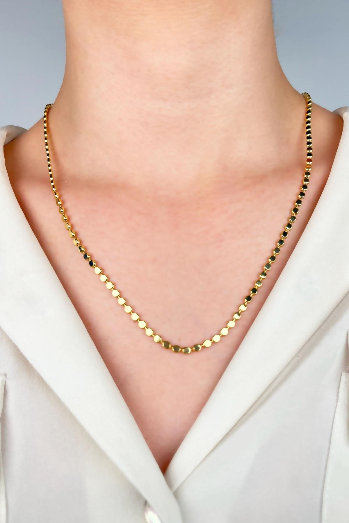 Xuping Ezme Pul Zincir - Gold