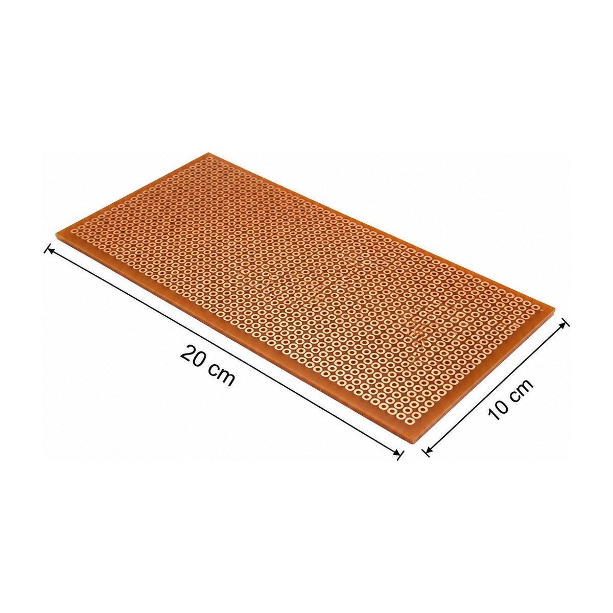 10X20 Delikli Bakırlı MX1020 – Bakırlı Delikli Plaket / Prototip Devre Kartı